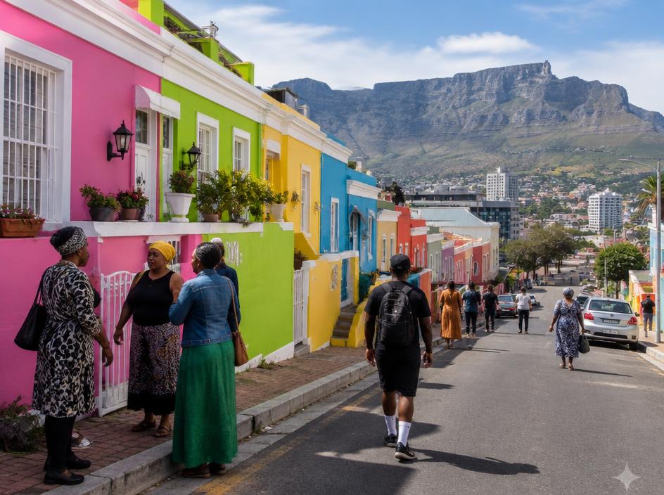 Colorful homes and community life in Bo-Kaap