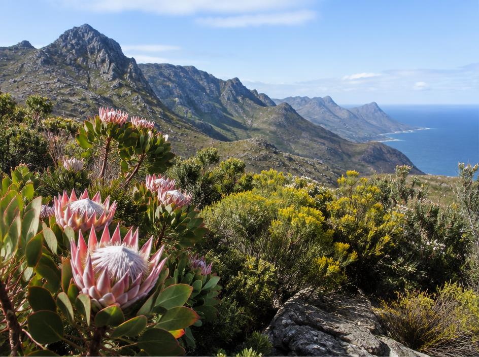 Proteas and indigenous fynbos in the Cape Peninsula